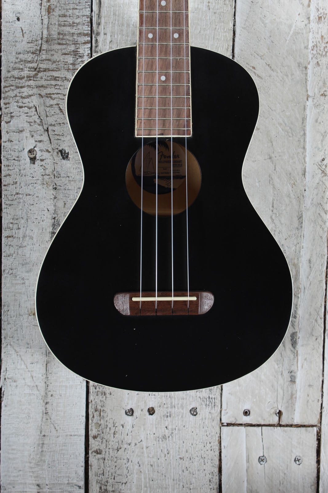 Fender California Coast Avalon Tenor Ukulele Black Finish Tenor Uke Main image