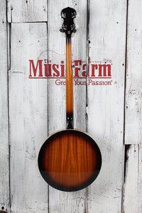Washburn B9 Americana Series 5 String Resonator Back Banjo Gloss Sunburst