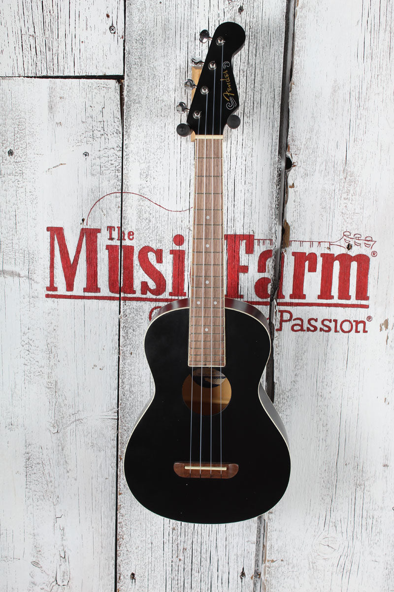 Fender California Coast Avalon Tenor Ukulele Black Finish Tenor Uke Secondary image