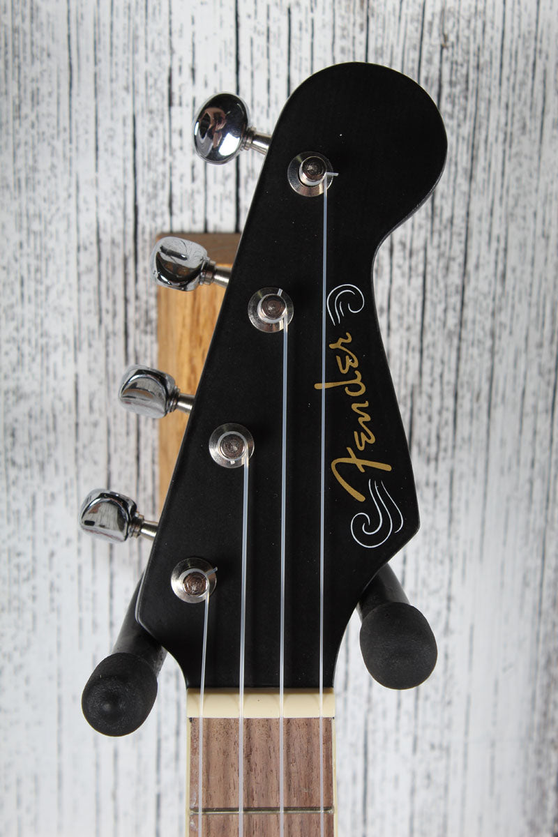 Fender California Coast Avalon Tenor Ukulele Black Finish Tenor Uke