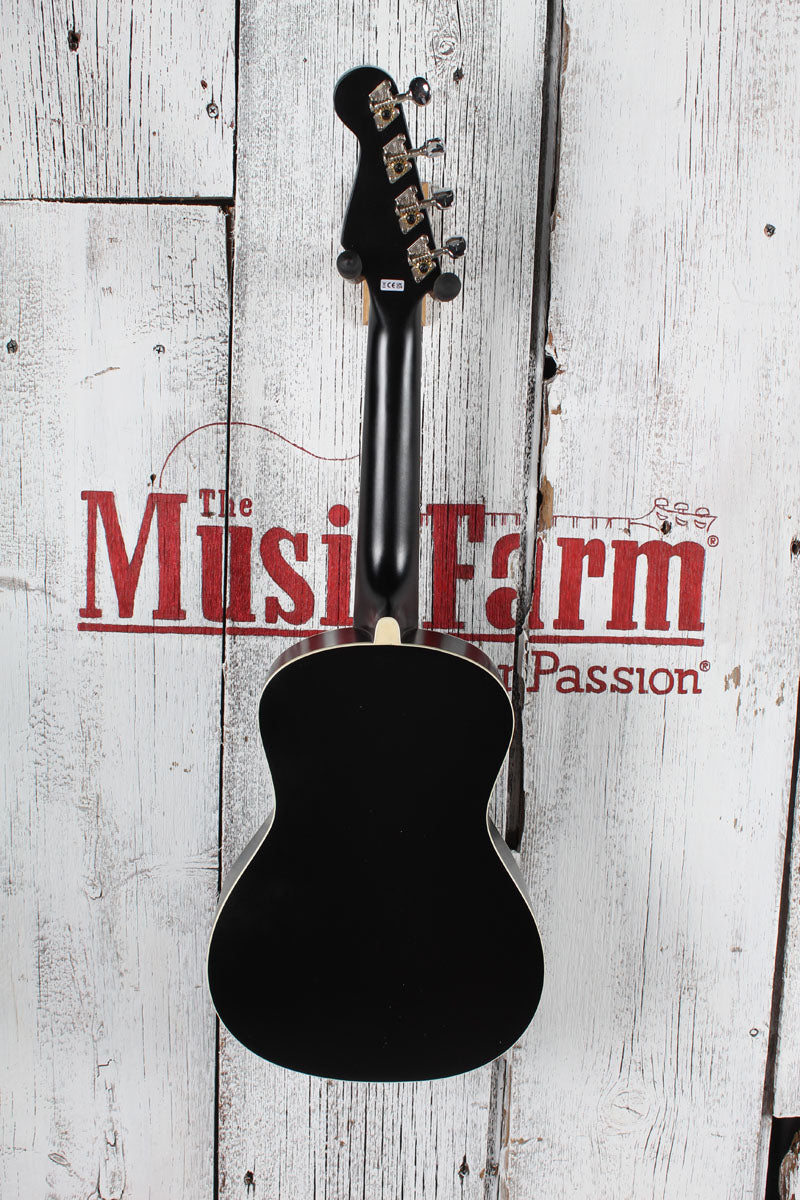 Fender California Coast Avalon Tenor Ukulele Black Finish Tenor Uke