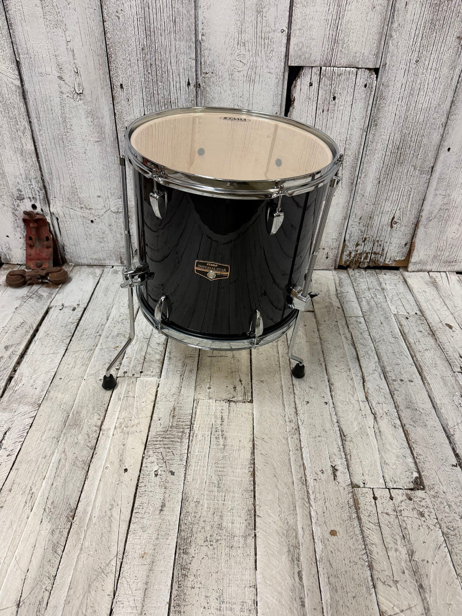 Tama Imperialstar IE58C 5 Piece Drum Set w Snare & Meinl Cymbals Hairline Black