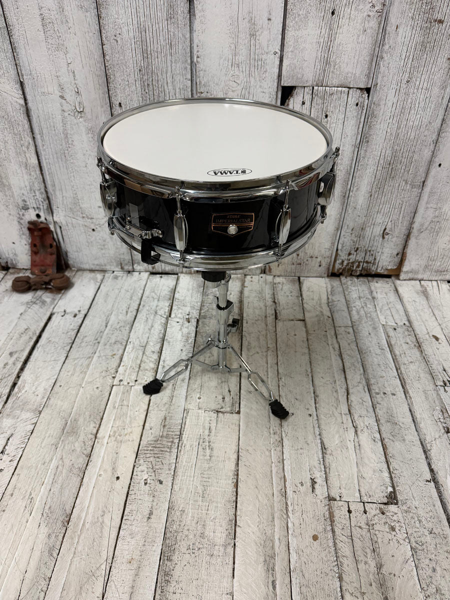 Tama Imperialstar IE58C 5 Piece Drum Set w Snare & Meinl Cymbals Hairline Black