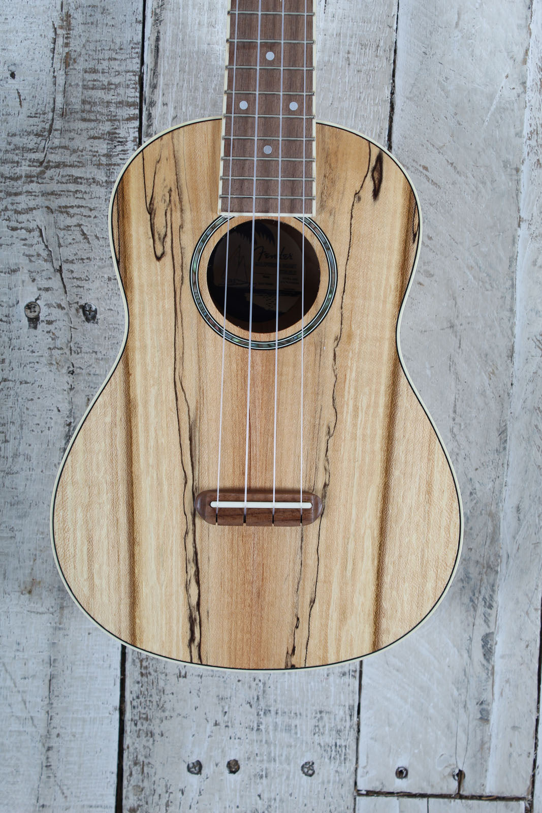 Fender California Coast Zuma Exotic Concert Ukulele Natural Spalted Maple Finish Main image