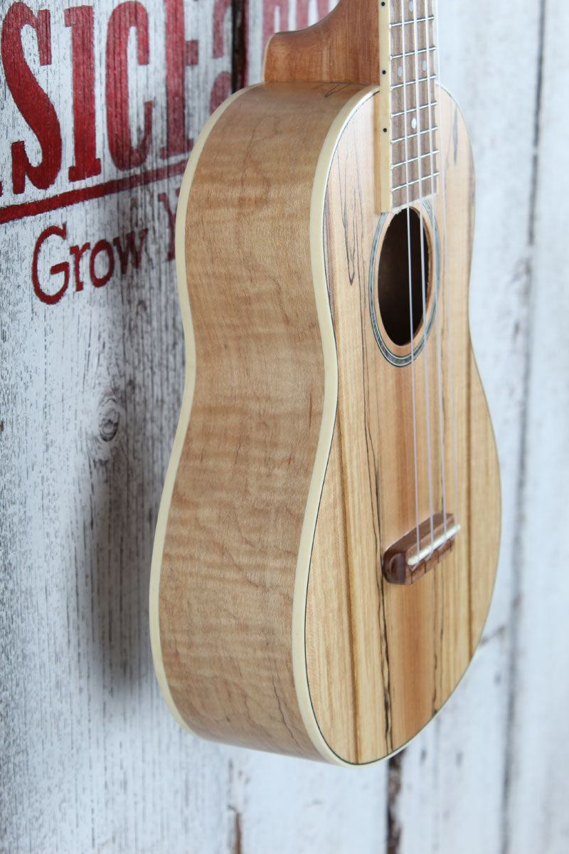 Fender California Coast Zuma Exotic Concert Ukulele Natural Spalted Maple Finish