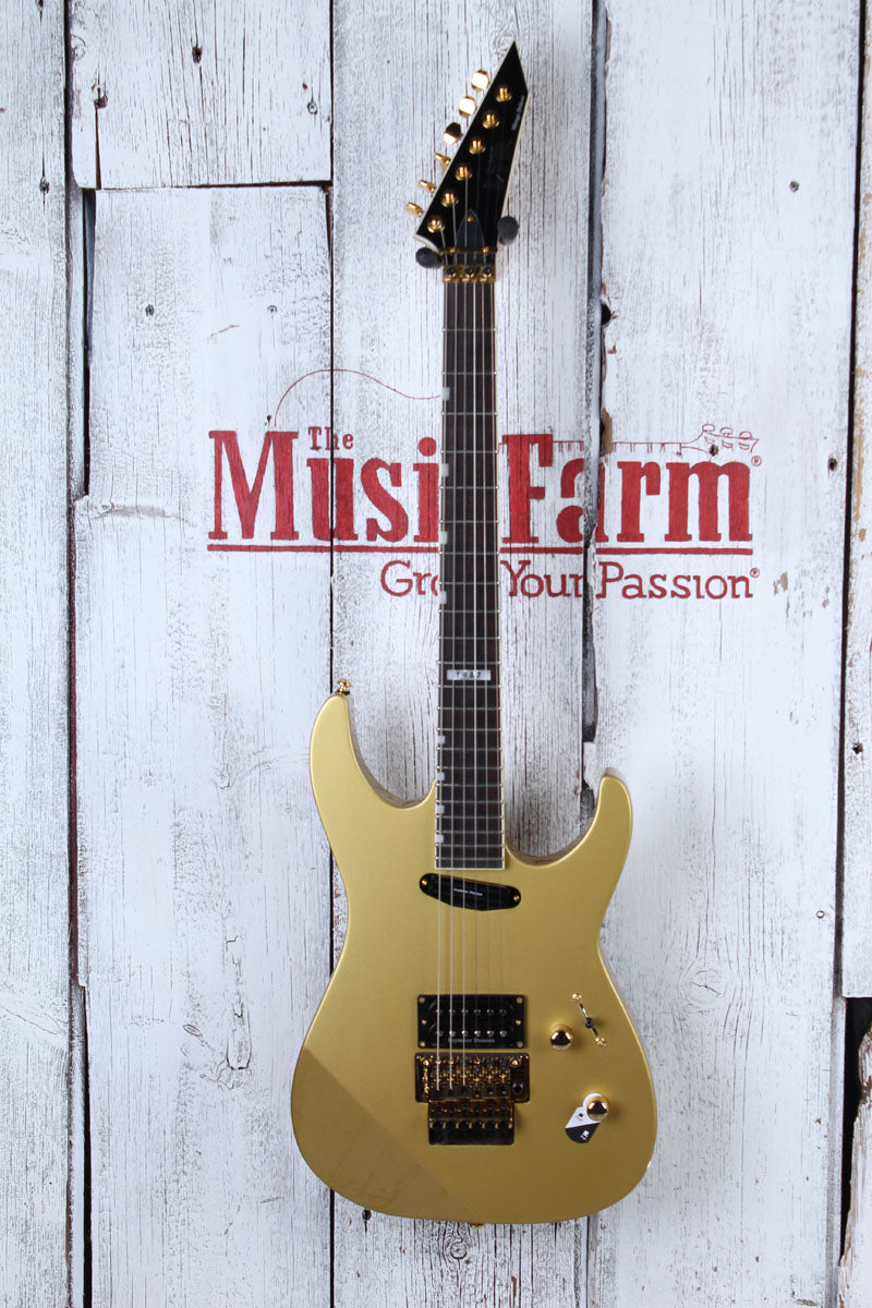 ESP LTD '87 Series Mirage Deluxe '87 Solid Body Electric Guitar Metallic Gold