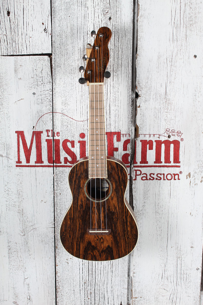 Fender California Coast Zuma Exotic Concert Ukulele Natural Bocote Finish Concert Uke Secondary image