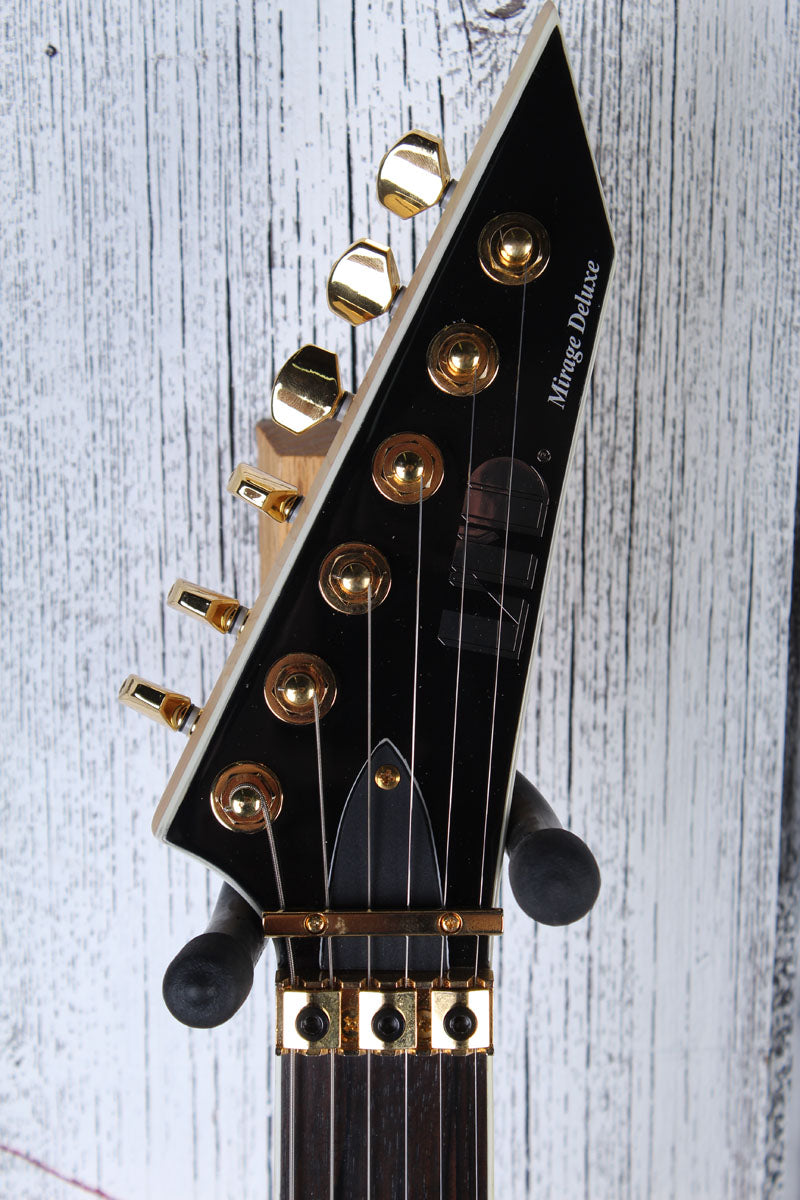 ESP LTD '87 Series Mirage Deluxe '87 Solid Body Electric Guitar Metallic Gold