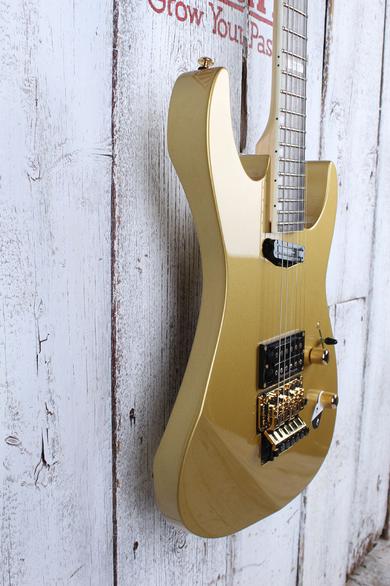 ESP LTD '87 Series Mirage Deluxe '87 Solid Body Electric Guitar Metallic Gold