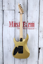 ESP LTD '87 Series Mirage Deluxe '87 Solid Body Electric Guitar Metallic Gold