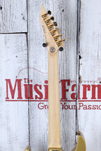 ESP LTD '87 Series Mirage Deluxe '87 Solid Body Electric Guitar Metallic Gold