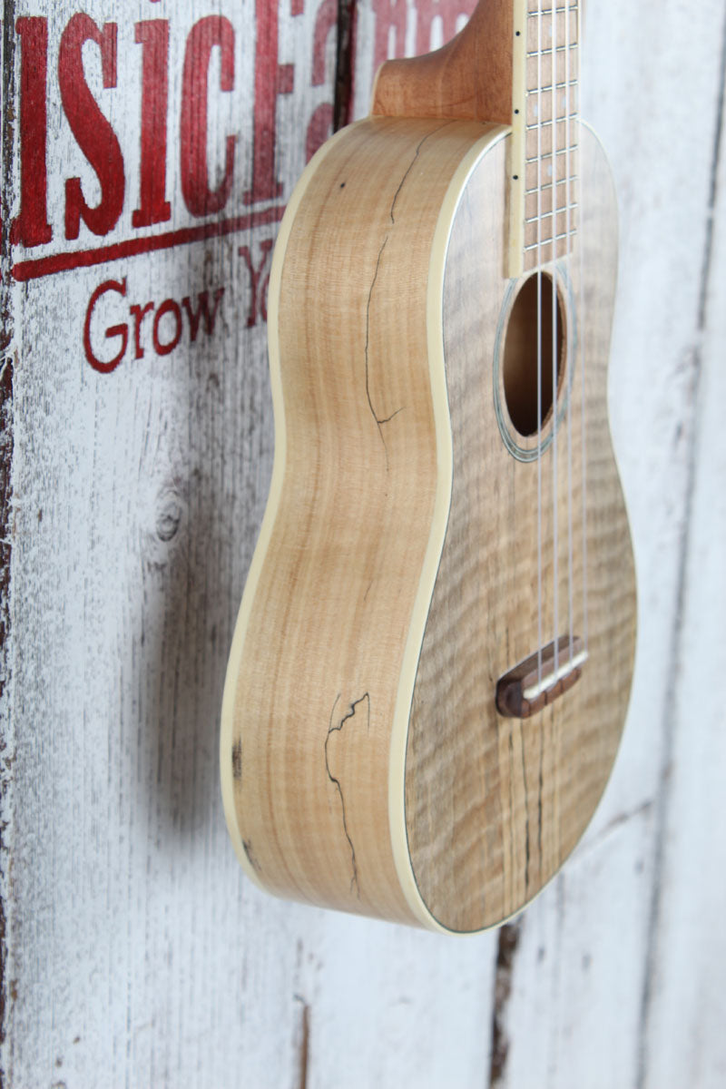 Fender California Coast Zuma Exotic Concert Ukulele Natural Spalted Maple Finish