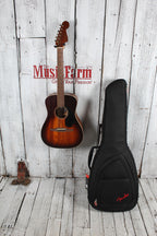 Fender Malibu Special Acoustic Electric Guitar Honey Burst Finish with Gig Bag