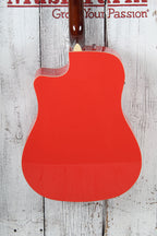 Fender California Standard Redondo CE Acoustic Guitar Spruce Top Fiesta Red