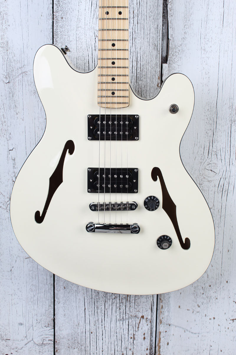 Fender Squier 2021 Affinity Series Starcaster Electric Guitar Olympic White with Gig Bag