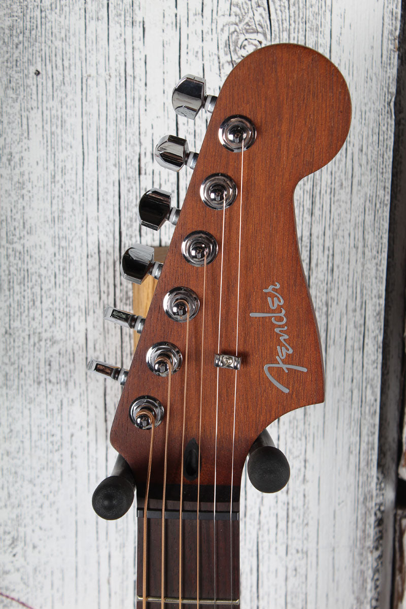 Fender Acoustasonic Standard Jazzmaster Acoustic Electric Guitar Black Finish