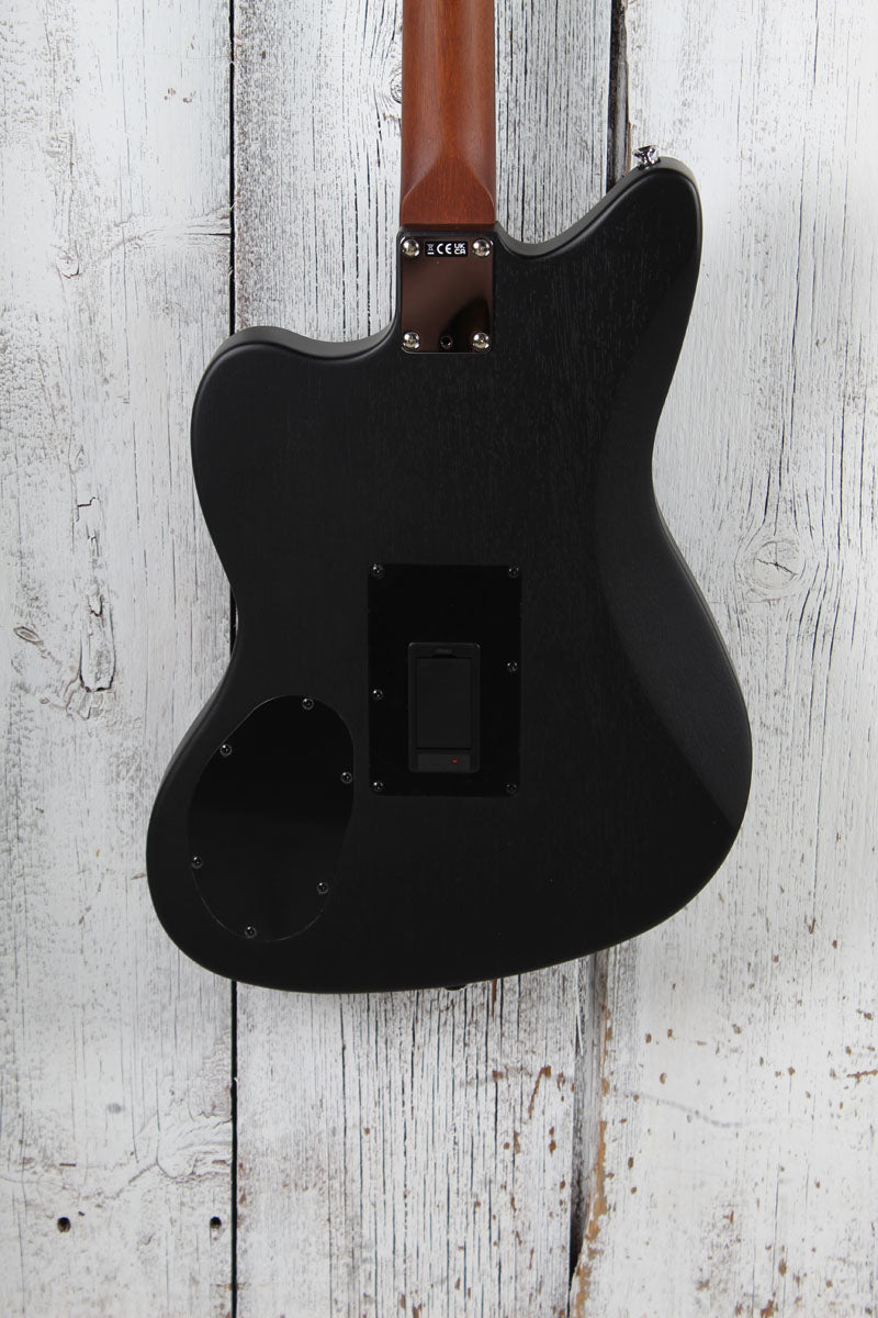 Fender Acoustasonic Standard Jazzmaster Acoustic Electric Guitar Black Finish