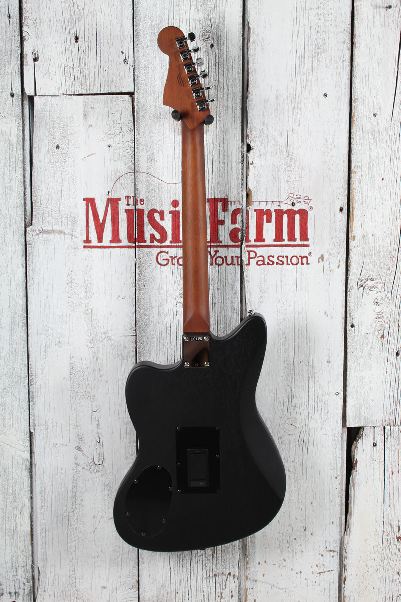 Fender Acoustasonic Standard Jazzmaster Acoustic Electric Guitar Black Finish