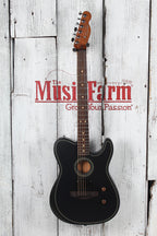 Fender Acoustasonic Standard Telecaster Acoustic Electric Guitar Black