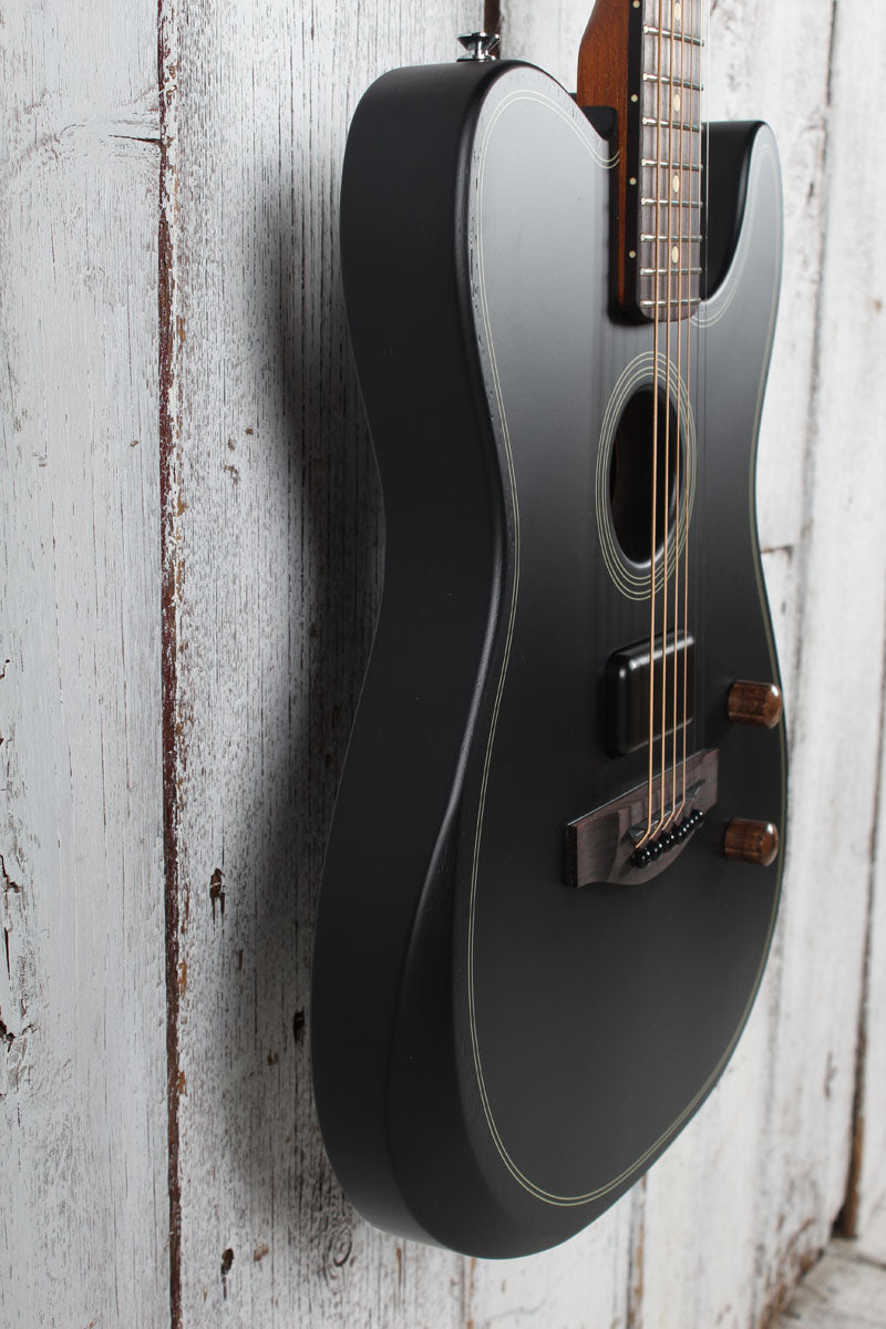 Fender Acoustasonic Standard Telecaster Acoustic Electric Guitar Black