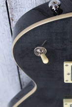 Load image into Gallery viewer, ESP LTD EC Series EC-256FM Electric Guitar Flame Maple Top See Thru Black