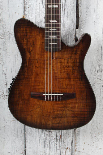 Ibanez FRH20SMN Acoustic Electric Guitar Spalt Maple Top Tobacco Burst Low Gloss