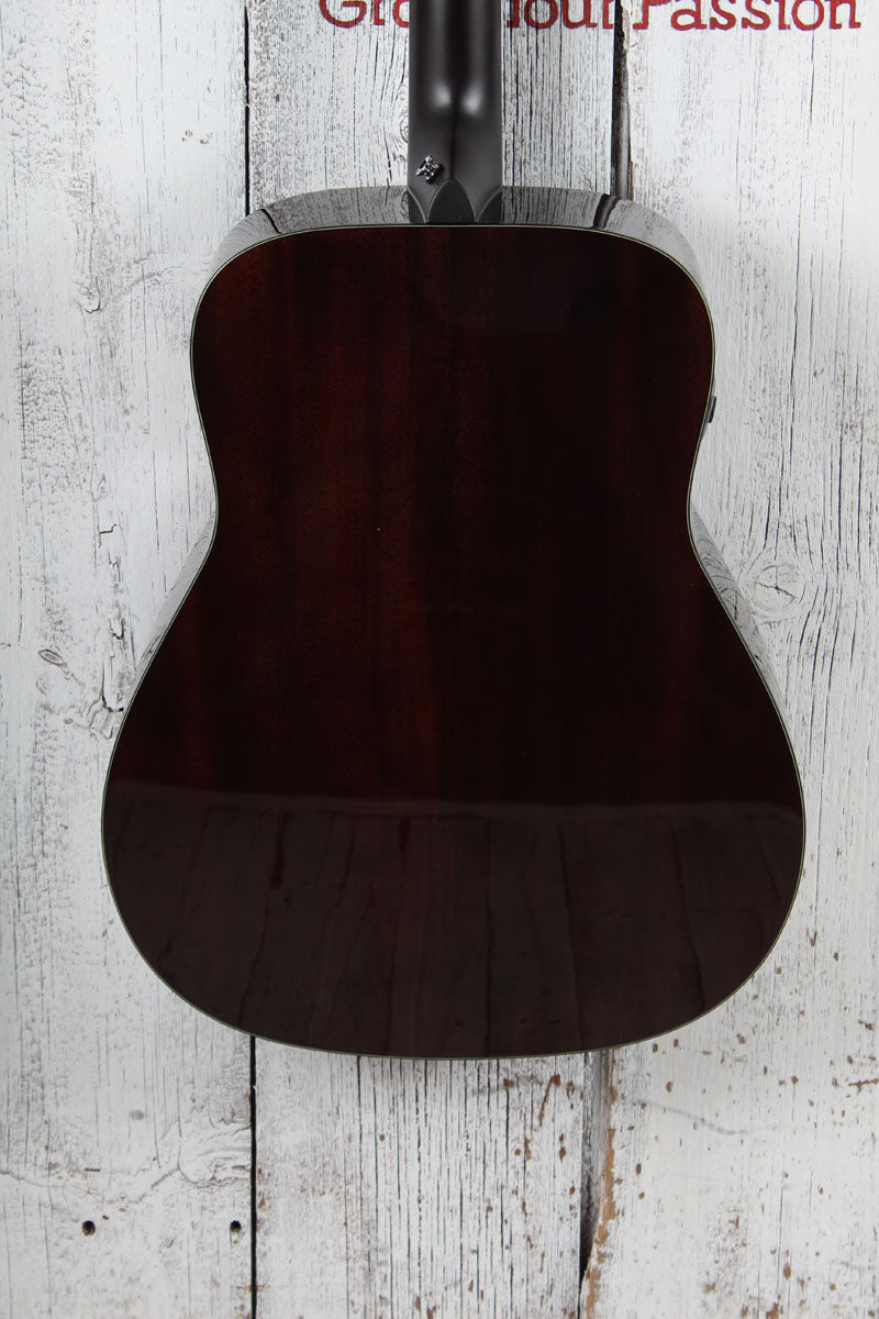 Yamaha TransAcoustic Dreadnought Acoustic Electric Guitar Trans Black w Gig Bag