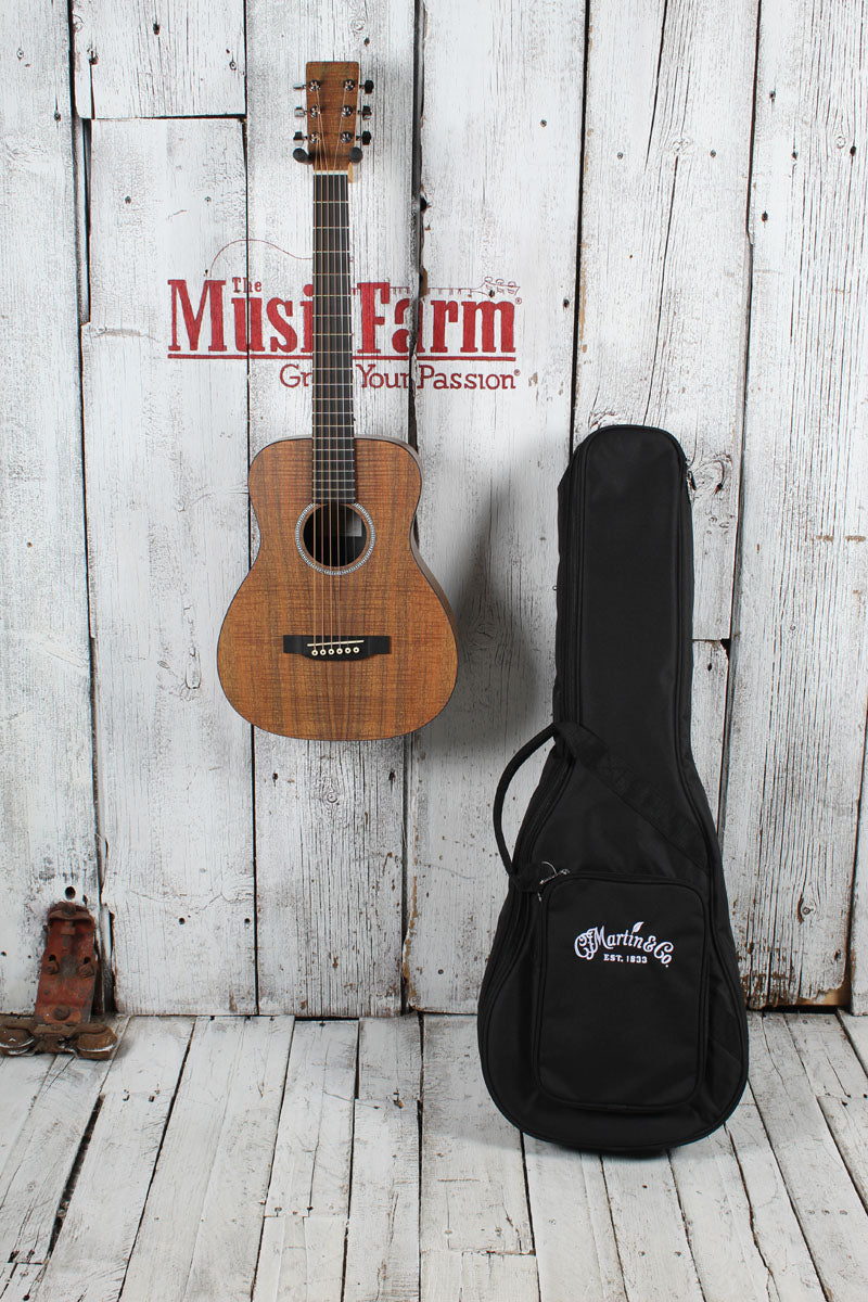 Martin LXK2 Koa Pattern Little Martin Acoustic Guitar Travel Guitar with Gig Bag