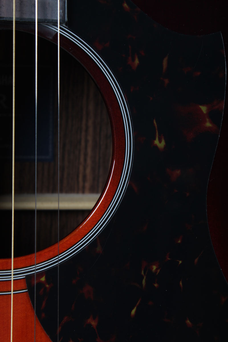 Yamaha A1R Dreadnought Cutaway Acoustic Electric Guitar Tobacco Brown Sunburst