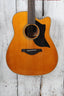 Yamaha A1M Dreadnought Cutaway Acoustic Electric Guitar Vintage Natural Finish
