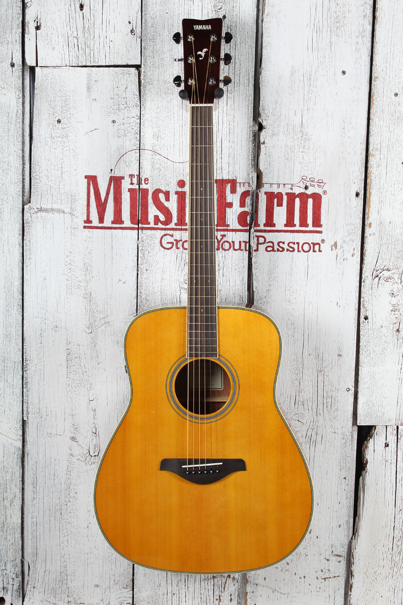Yamaha TransAcoustic Dreadnought Acoustic Electric Guitar Vintage Tint Secondary image