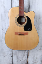 Load image into Gallery viewer, Epiphone Songmaker Deluxe FT-100CE Dreadnought Acoustic Electric Guitar Natural