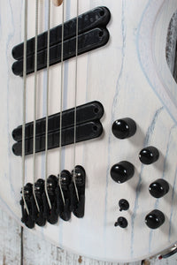 Ibanez BTB865MS Multi Scale 5 String Electric Bass Guitar Trans White with Case