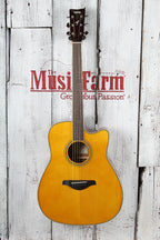 Yamaha TransAcoustic Dreadnought Cutaway Acoustic Electric Guitar Vintage Tint