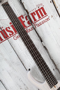 Ibanez BTB865MS Multi Scale 5 String Electric Bass Guitar Trans White with Case