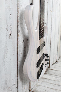 Ibanez BTB865MS Multi Scale 5 String Electric Bass Guitar Trans White with Case