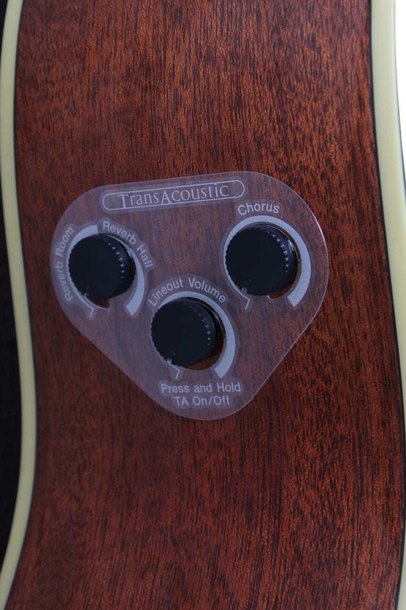 Yamaha TransAcoustic Dreadnought Cutaway Acoustic Electric Guitar Vintage Tint