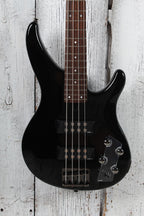 Yamaha TRBX304 4 String Electric Bass Guitar Active Electronics Black Finish