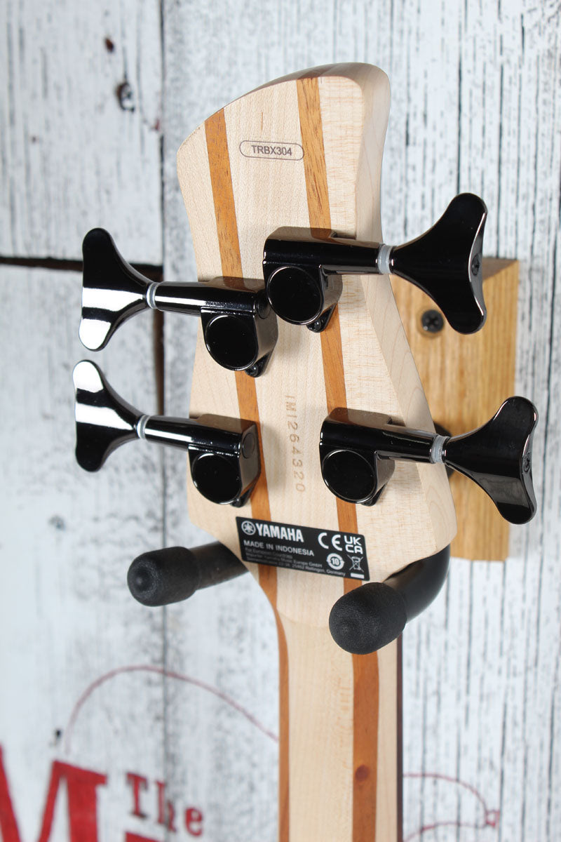 Yamaha TRBX304 4 String Electric Bass Guitar Active Electronics Black Finish