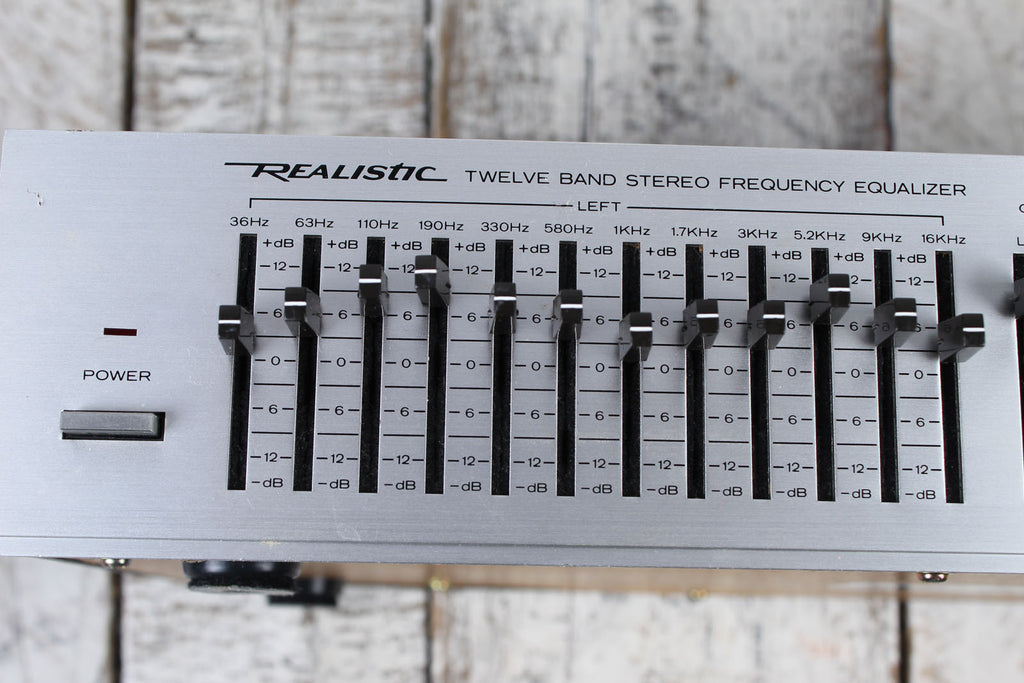 Realistic 31-2010 Rack Mount 12 Band Stereo Frequency Equalizer