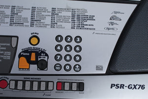 Yamaha PSR-GX76 Digital Keyboard 76 Key Digital Keyboard with Power Supply