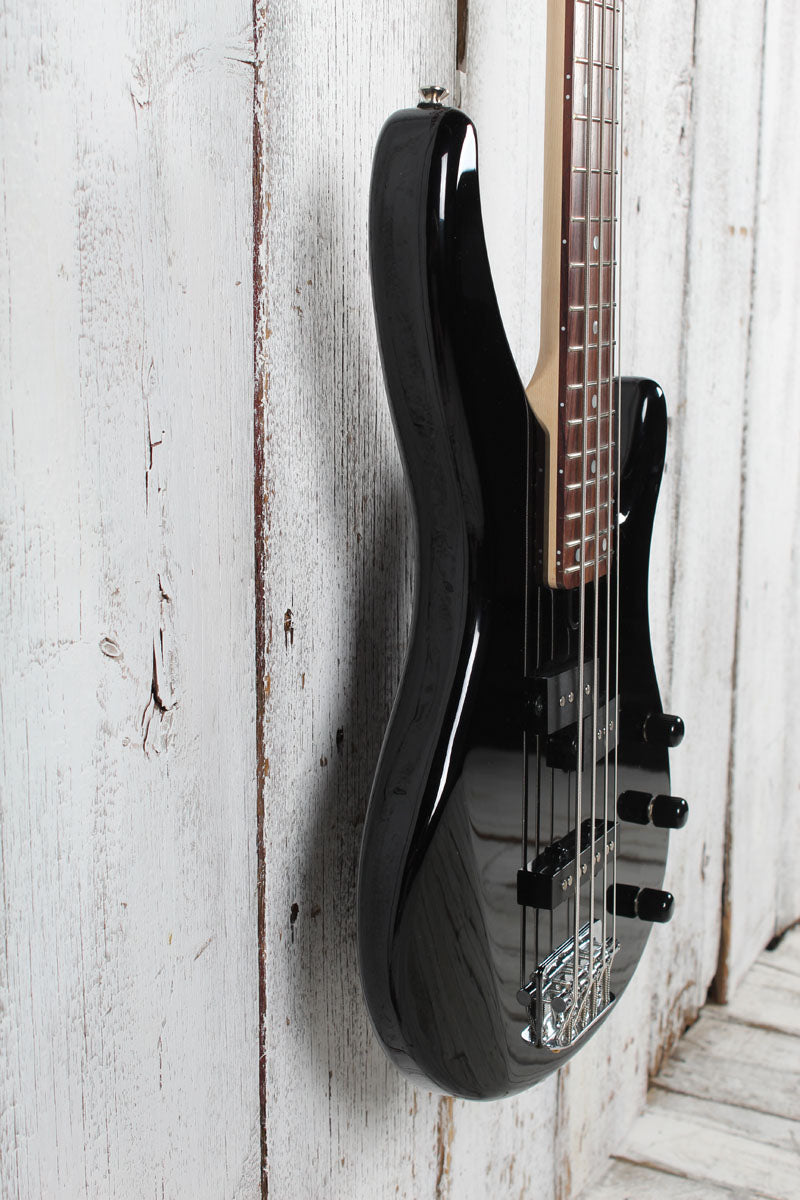 Yamaha TRBX174 Double Cutaway 4 String Electric Bass Guitar Black Finish