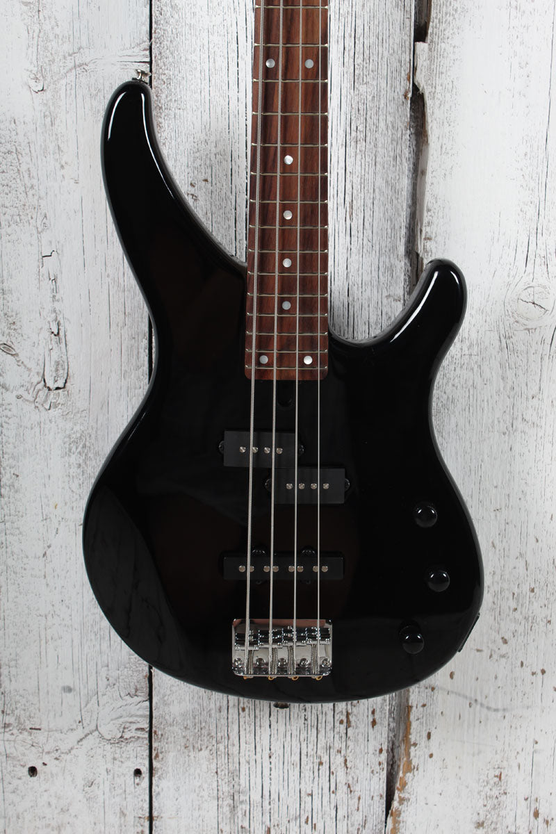 Yamaha TRBX174 Double Cutaway 4 String Electric Bass Guitar Black Finish Main image