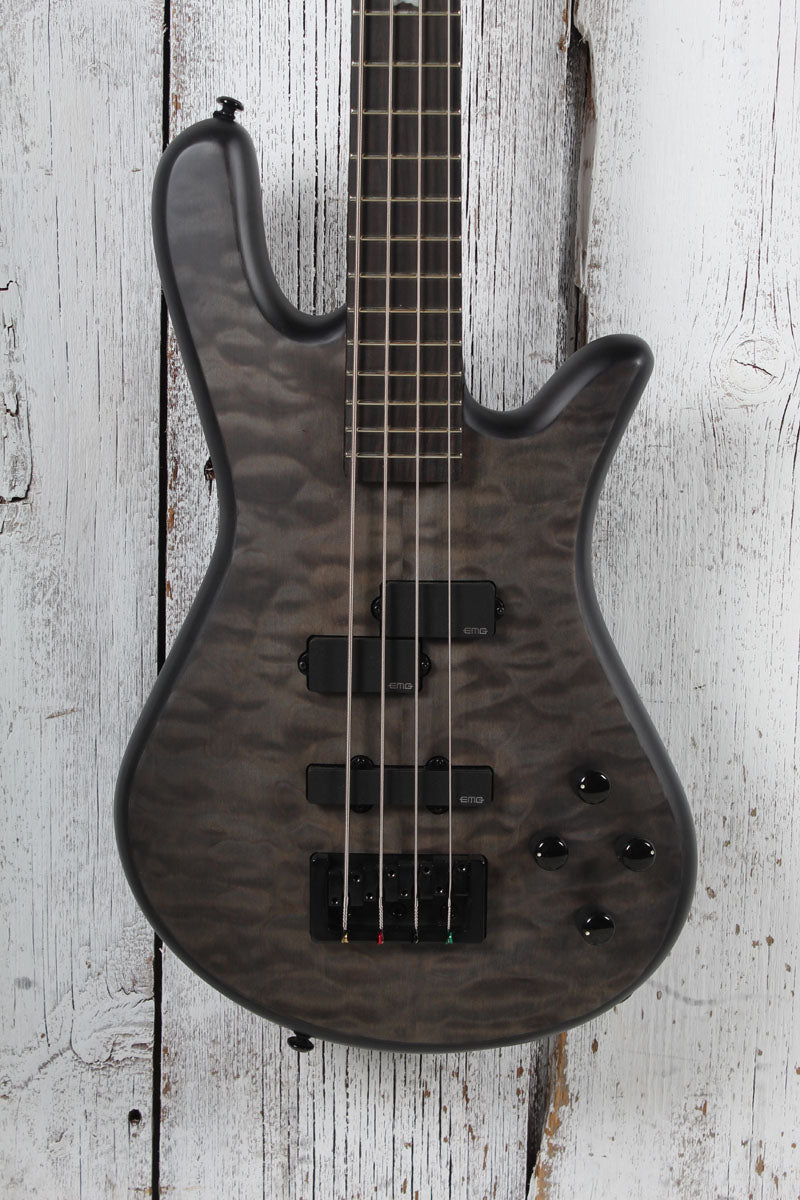 Spector NS Pulse II 4 String Electric Bass Guitar Black Stain Matte Finish