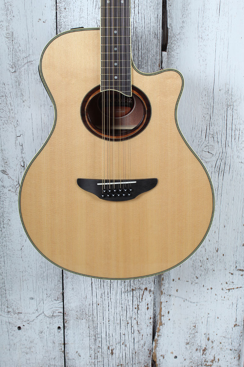 Yamaha APX700II 12 String Thinline Cutaway Acoustic Electric Guitar Natural Main image