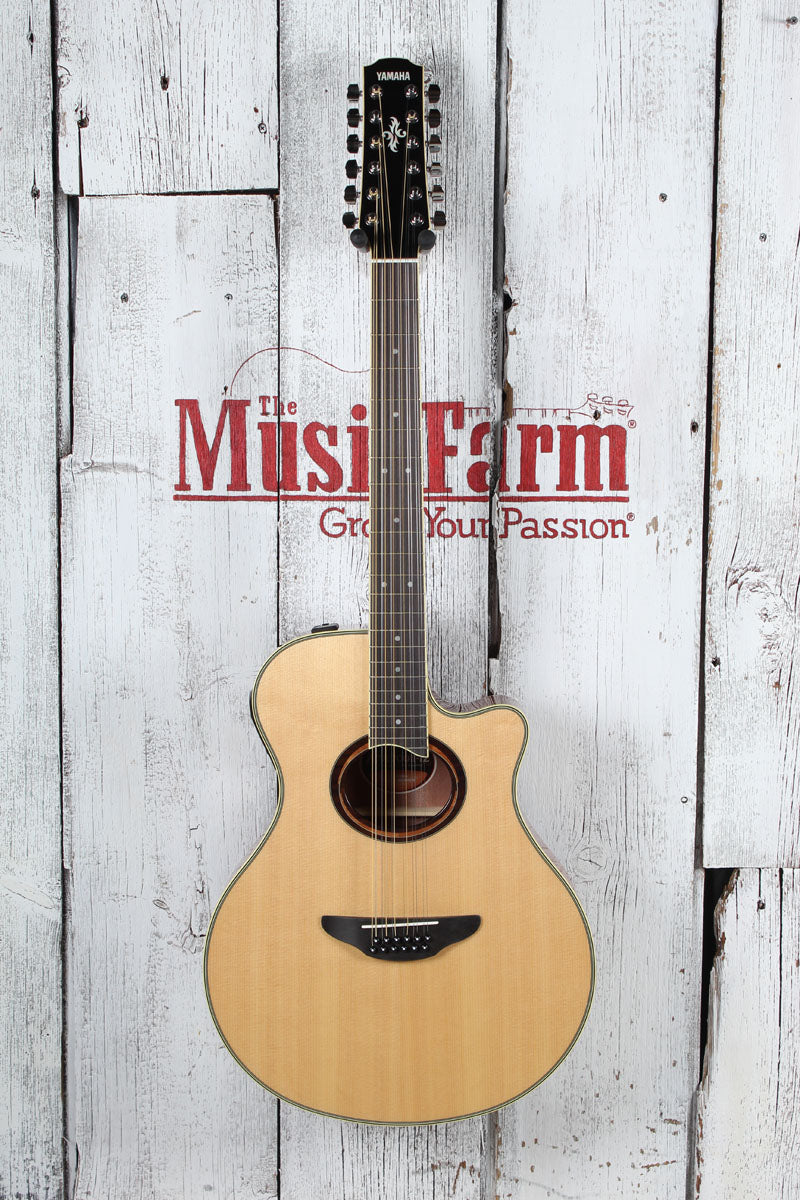 Yamaha APX700II 12 String Thinline Cutaway Acoustic Electric Guitar Natural Secondary image
