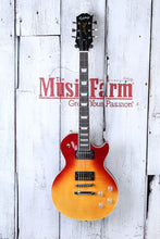 Load image into Gallery viewer, Epiphone Les Paul Modern Figured Electric Guitar Magma Orange Fade Finish