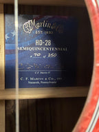 Martin Limited Edition HD-28 Semiquincentennial Acoustic Guitar #70 of 250 with Case