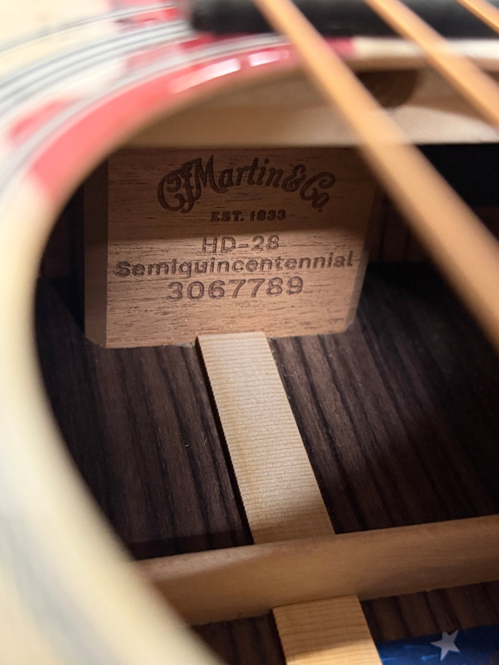 Martin Limited Edition HD-28 Semiquincentennial Acoustic Guitar #70 of 250 with Case