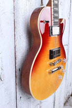 Load image into Gallery viewer, Epiphone Les Paul Modern Figured Electric Guitar Magma Orange Fade Finish